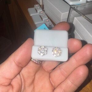 Dazzling Moissanite Earrings 2.2 carat weight VVSD